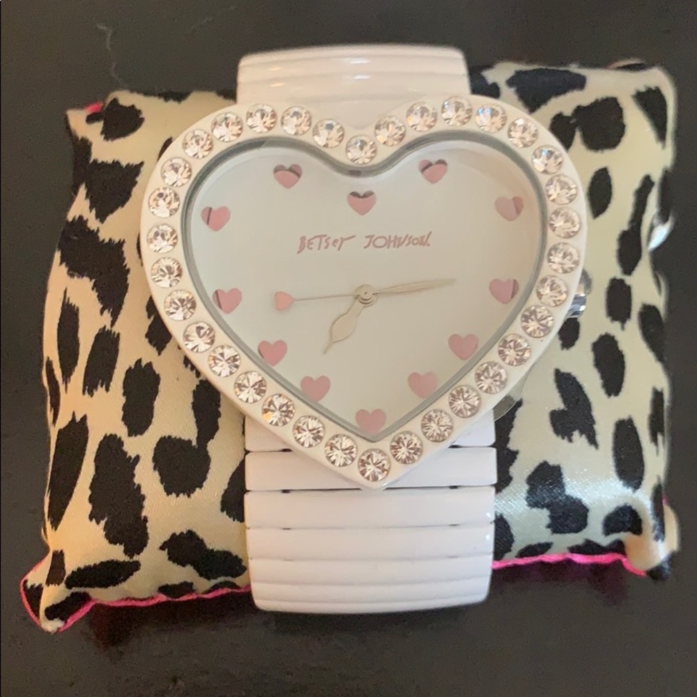 Betsey Johnson Heart Watch NWT